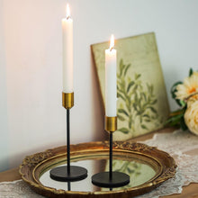Gold Schwarz Kerzenständer 3er Set Metall Vintage Modern