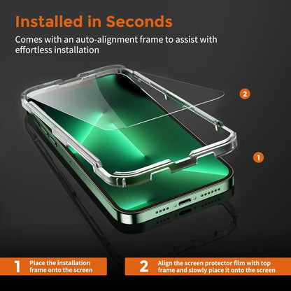 Panzer Schutz Glas iPhone 13 Pro Max Plus 3 Stück 9H Härte HD Displayschutzfolie