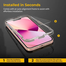 Panzer Glas Schutzfolie für iPhone 14, 13, 13 Pro 3er Pack