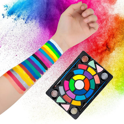 FLYISH DIRECT Kinderschminke Set - Professionelle Schminkpalette für Kinder und Erwachsene