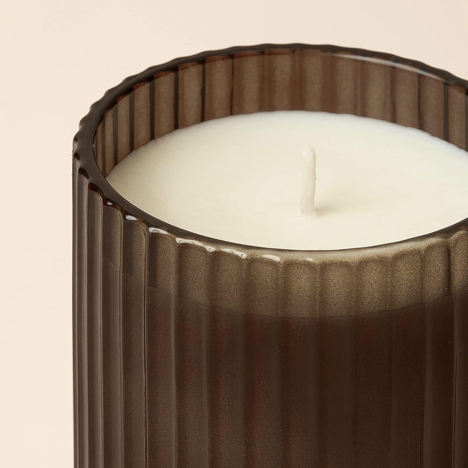Duftkerze Glas Jasmin 350g Natürliches Wachs 80 Std Brenndauer