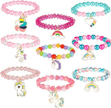 Einhorngeschenke Kinder Mädchen 9 Stück Armband Freundschaftsparty