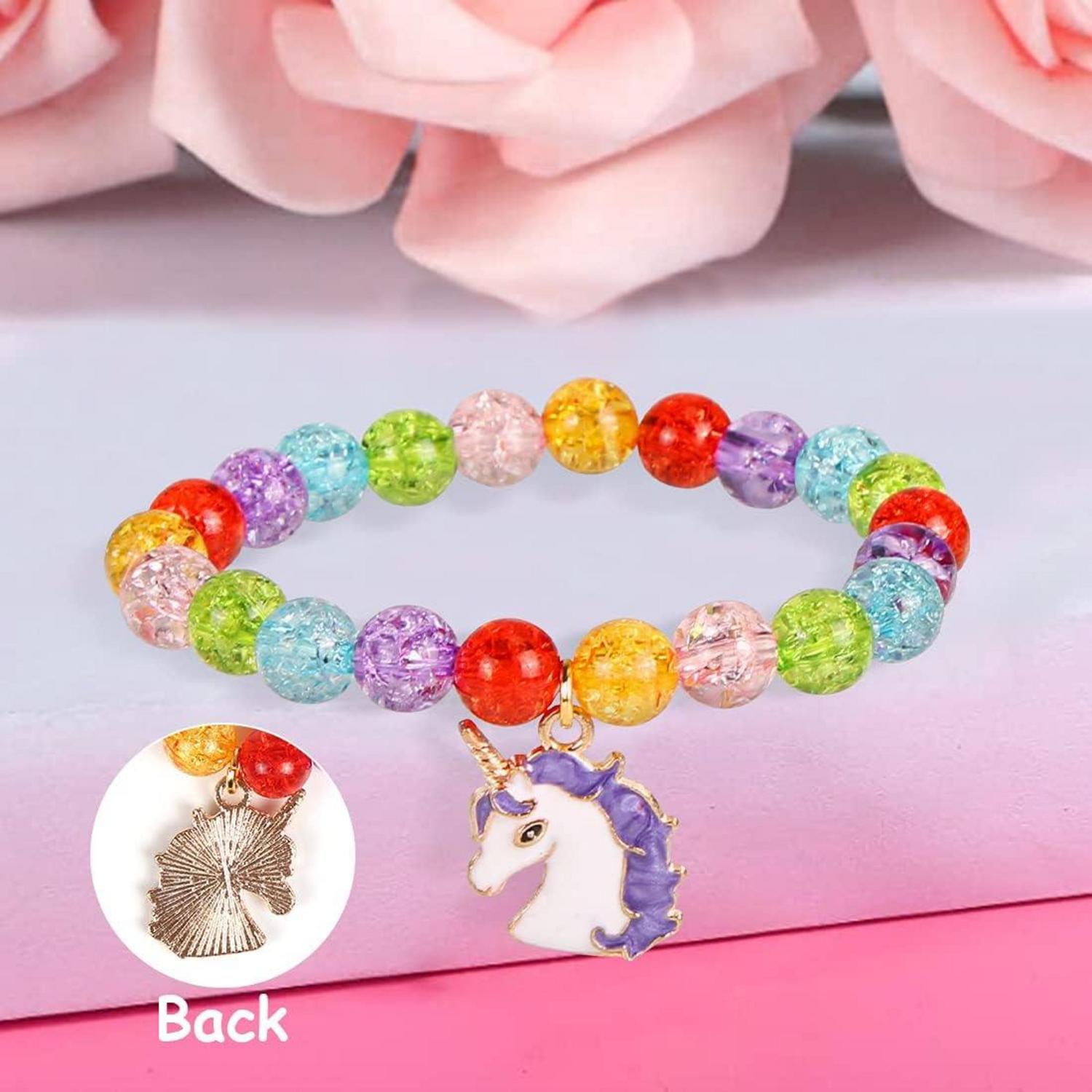 Einhorn Armband Set Mädchen 9 Stück Geburtstag Mitgebsel Party Freundschafssarmbänder