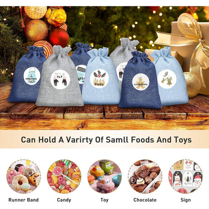 Adventskalender Jutesäckchen Weihnachten Geschenktüten