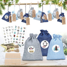 Adventskalender zum Befüllen Stoffsäckchen Weihnachtskalender 24pcs