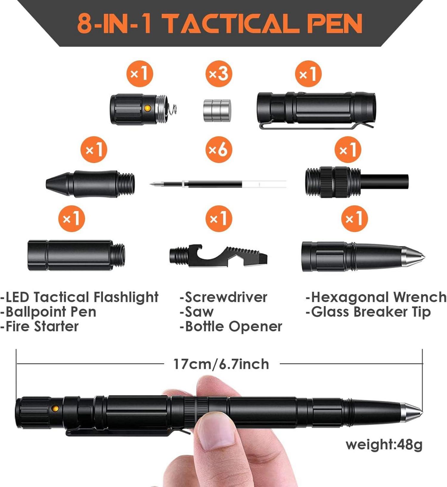BIIB Multitool Pen LED-Licht Männer Geschenke Weihnachten