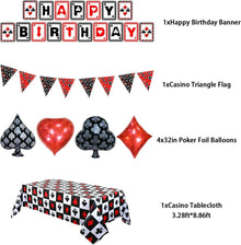Casino Party Dekoration Set: Poker