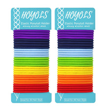 Chakra Haar Elastik Haargummi Set 56 Stück 4mm 7 Farben
