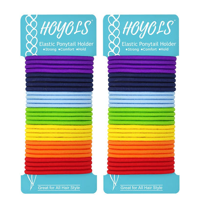 Chakra Haar Elastik Haargummi Set 56 Stück 4mm 7 Farben