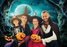 Halloween Fotografie Hintergrund Horror Mond Grusel Friedhof