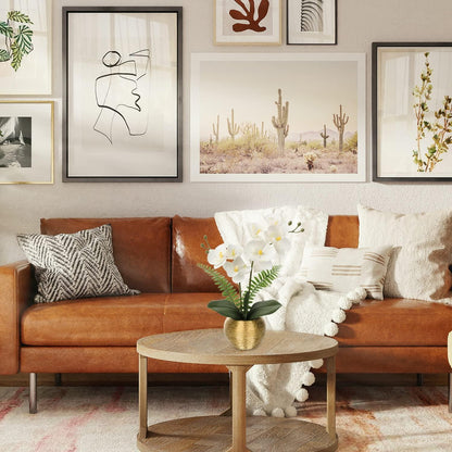 Künstliche Orchidee Deko Blumen im Goldfarbenen Topf 33 cm - Real-Touch Blüten