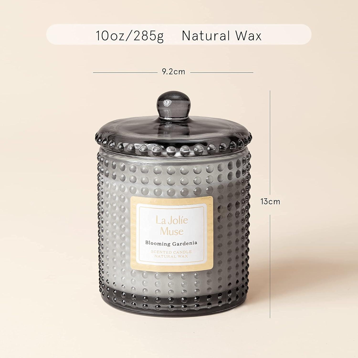 Duftkerze im Glas Blühende Gardenie 285g_natürliches Wachs_florales