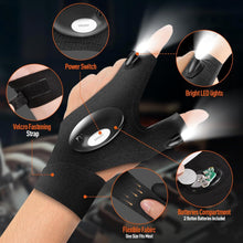 LED Handschuhe mit Licht für Männer, Fingerlose
