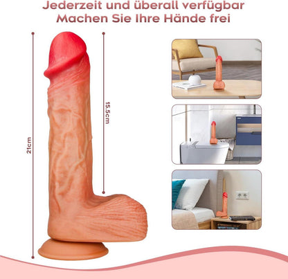 20cm Realistischer Penis Dildo für Frauen Saugnapf Gelee Sexspielzeug