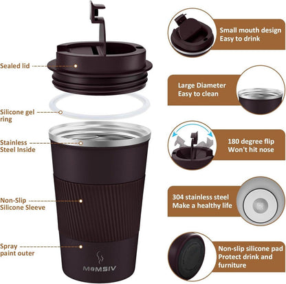 Thermobecher Isolierbecher 380ml Edelstahl Travel Mug