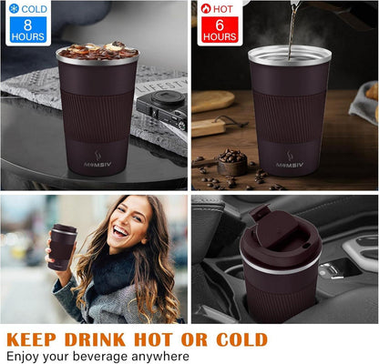 Thermobecher Isolierbecher 380ml Edelstahl Travel Mug Vacuum Becher