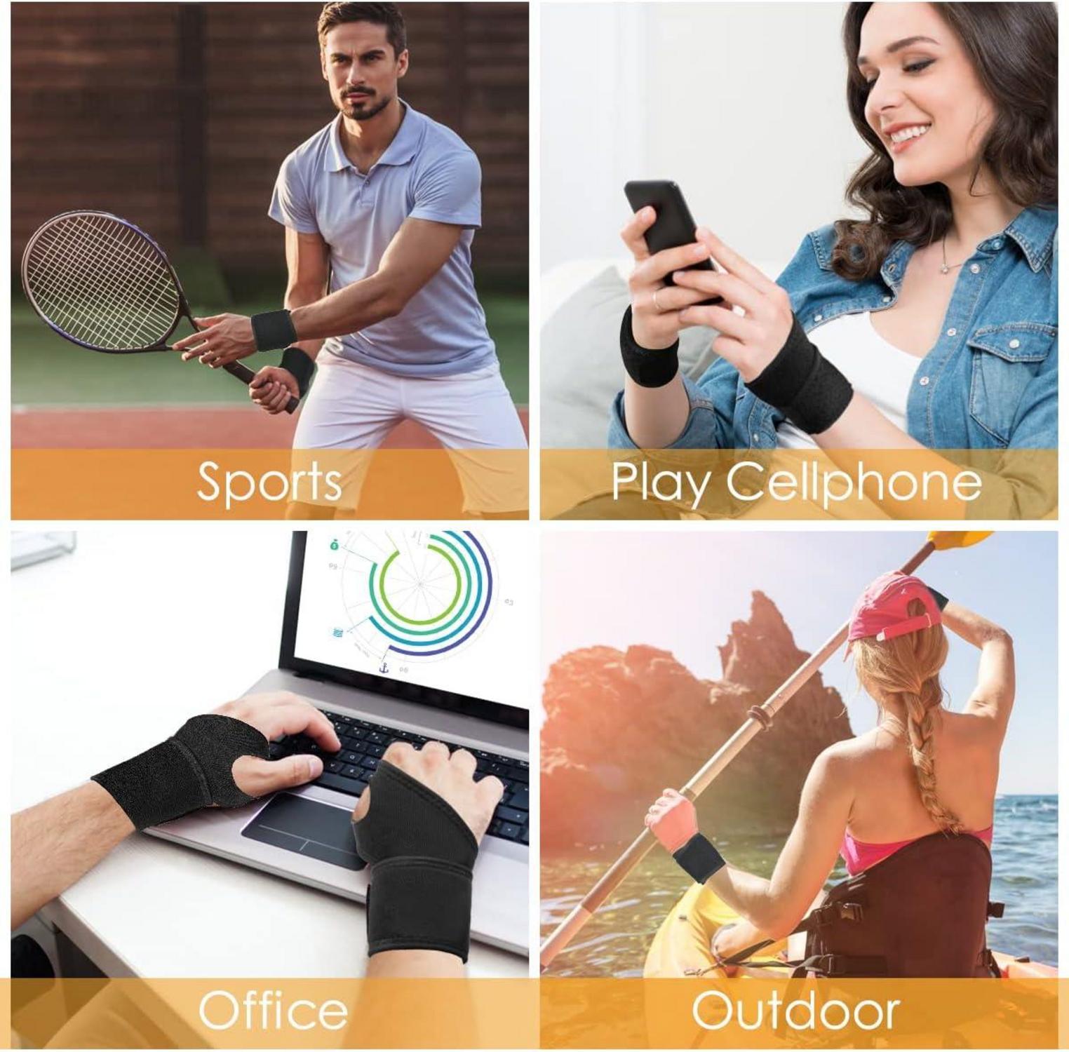 Handgelenkbandage Handbandage Sport Alltag Handgelenkstütze Schwarz