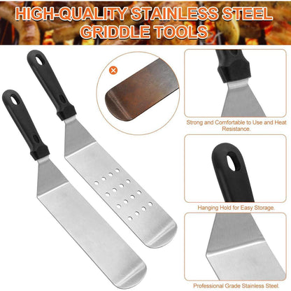 XL Grillzubehör Set 30tlg Grillbesteck Geschenke für Männer