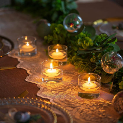Teelichthalter Glas Set klare Votivkerzenhalter 12er - Hochzeit