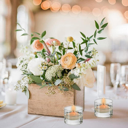 Teelichthalter Glas transparent Votivkerzenhalter Set 24er Tischdeko