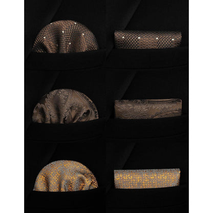 XXL Krawattenset 3 Krawatten mit Einstecktuch in Box