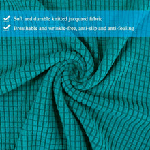 Stretch Stuhlhussen Set Dunkelgrün - Jacquardbezug für Esszimmer