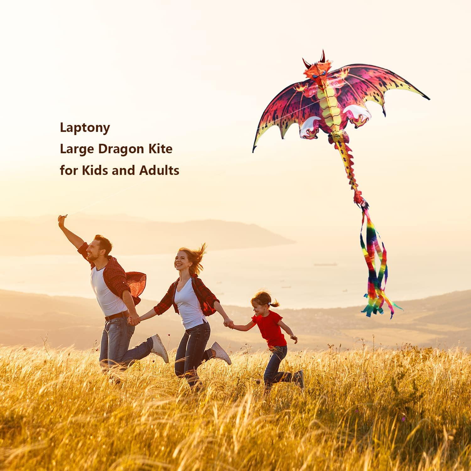 Drachen Kinder Erwachsene leichtes Fliegen im Park Strand - Schaffung