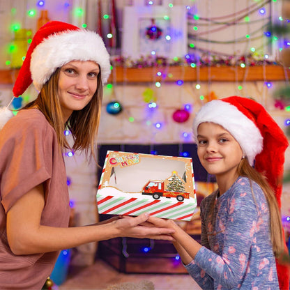 Weihnachts-Kekskästen Boxen, Vintage Kraft Design mit