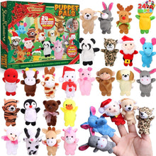 Weihnachts-Adventskalender 2024 Fingerpuppen 24 Tage Mädchen Kinder