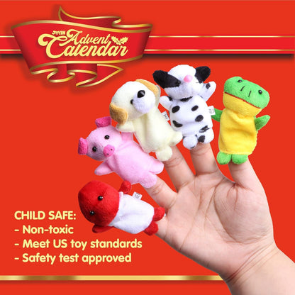 JOYIN Weihnachts-Adventskalender 2024 mit Fingerpuppen für Mädchen