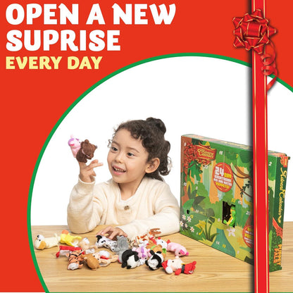 Weihnachts-Adventskalender 2024 mit Fingerpuppen für Mädchen & Kinder