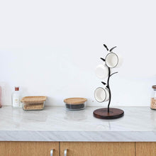 Tassenständer für Küche, Tassenhalter Becherregal 4 Haken