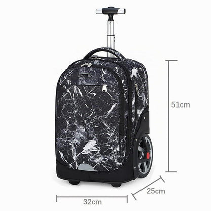 Schulrucksack mit Rädern für Kinder – Großer Stauraum & Trolley