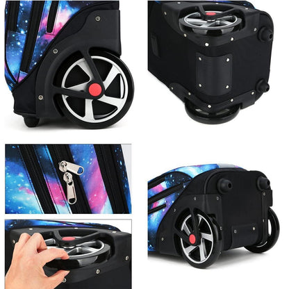Schulrucksack mit Rädern für Kinder – Großer Stauraum & Trolley
