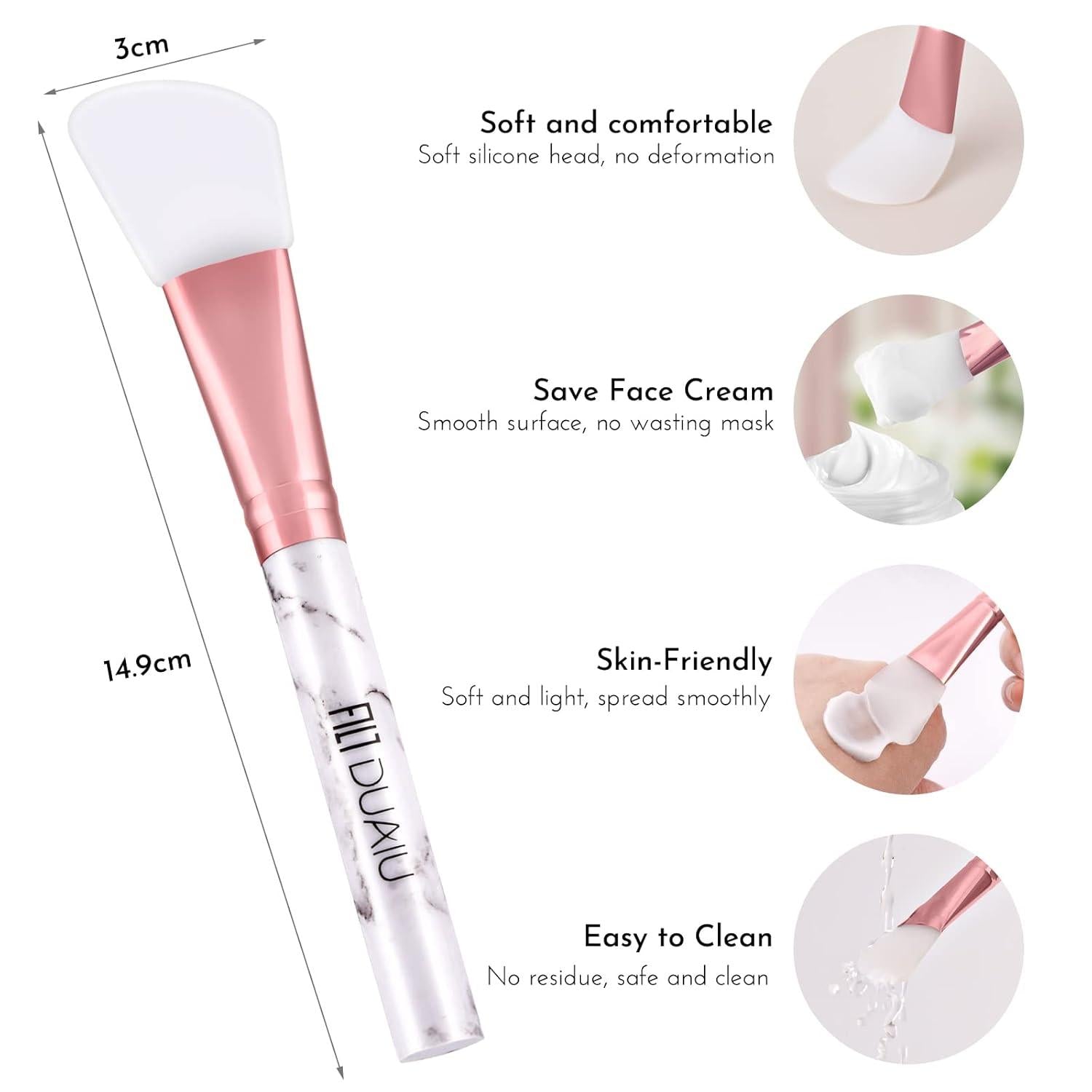 Silikon Gesichtsmasken Pinsel 2PCS für Gesichtsmasken Apply