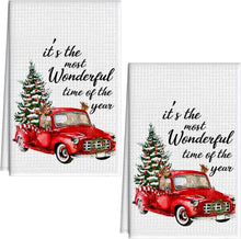 Weihnachts LKW Geschirrtücher Set 15,7x23,6 Zoll