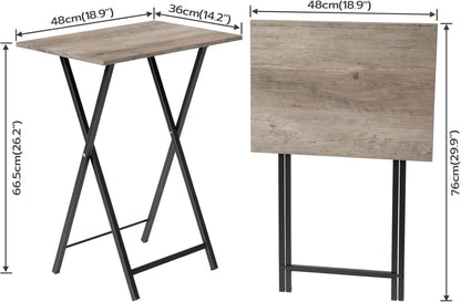 Beistelltisch Klappbar Tablett Tisch Industriestil TV Tray