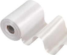 Satinband 10cm breit weiß für Hochzeit Auto Deko 10x20m