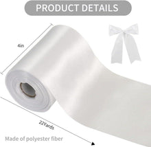 Weißes Satinband 10cm x 20m für Hochzeit Party Deko