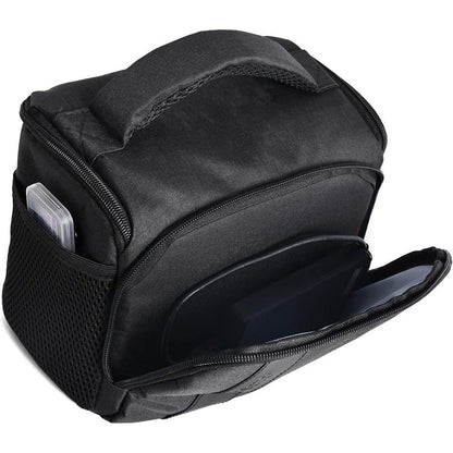 Kameratasche für Spiegelreflexkameras mit Regenschutzschwarz
