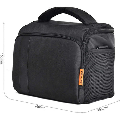 Kameratasche für Spiegelreflexkameras mit Regenschutzschwarz