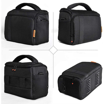 Kameratasche für Spiegelreflexkameras mit Regenschutzschwarz