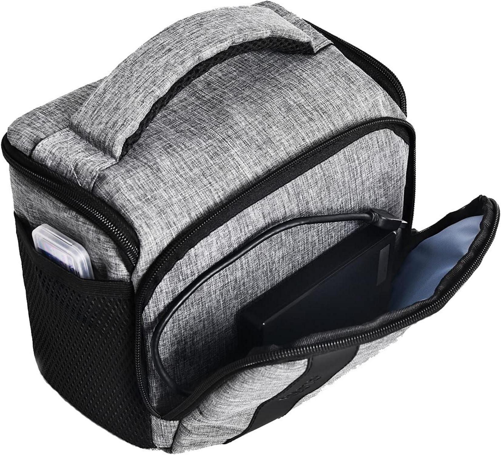 Kameratasche Schultertasche SLR-Kamera Nikon Canon Fujifilm Regenhülle Blau