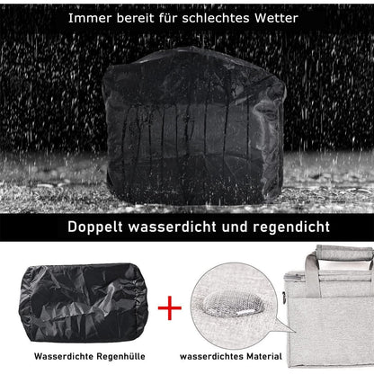 FOSOTO DSLR-Kameratasche Klein Grau für Nikon Canon Sony