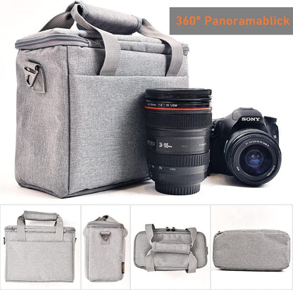 Kameratasche für DSLR Kameras Grau Regenschutz Nikon Canon Sony A6400