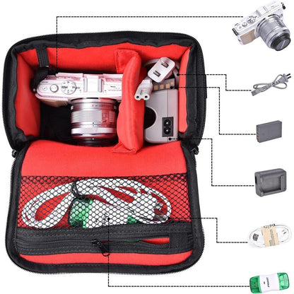 Kameratasche für Spiegelreflexkameras mit Regenschutz und