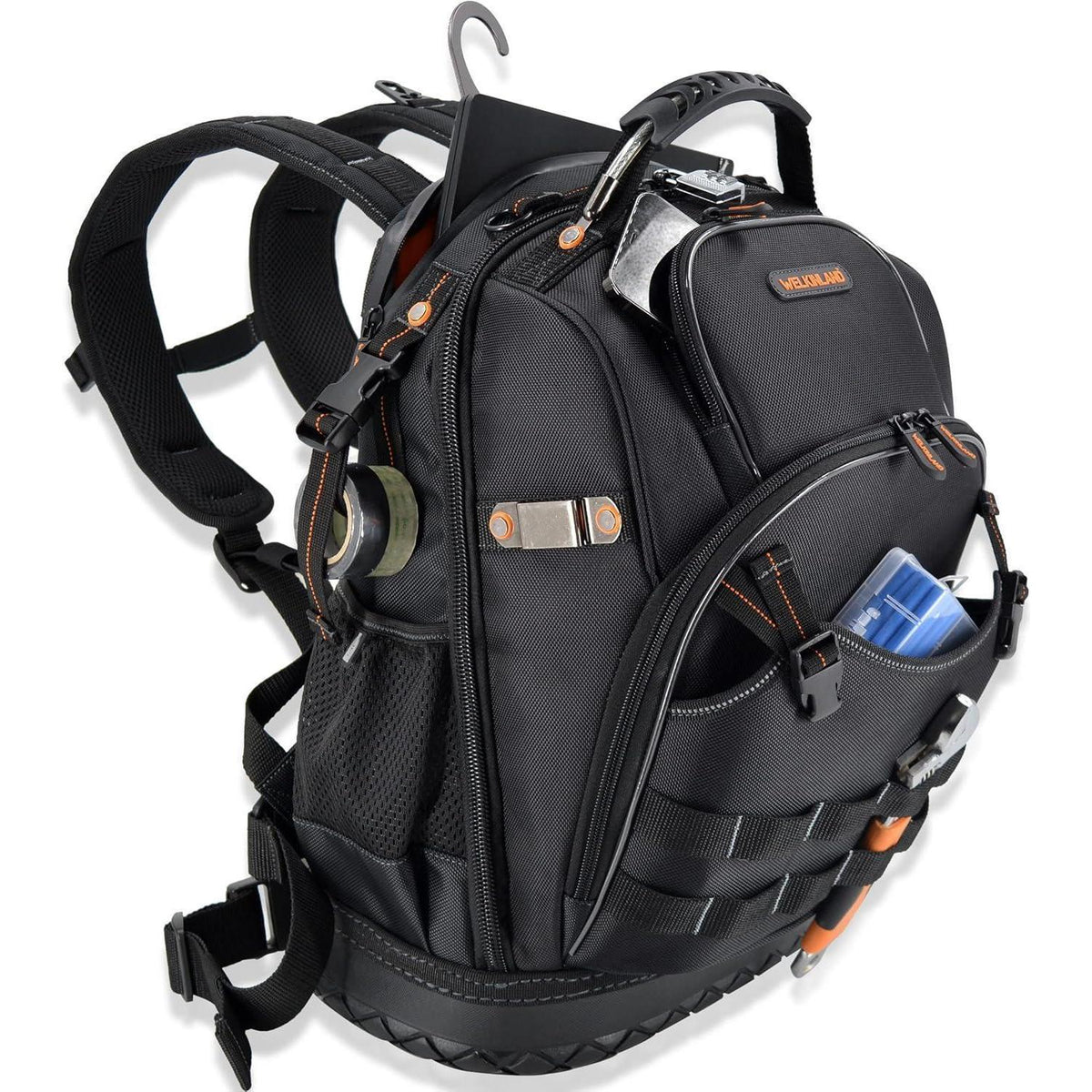 Werkzeugrucksack Herren 77 Taschen robust & wasserdicht