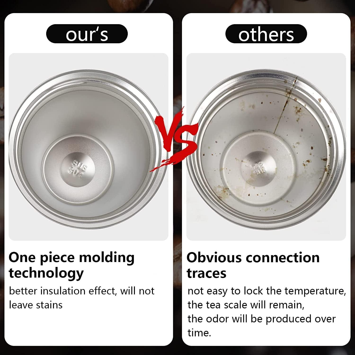 Thermobecher Isolierbecher 380ml Edelstahl Travel Mug Blau