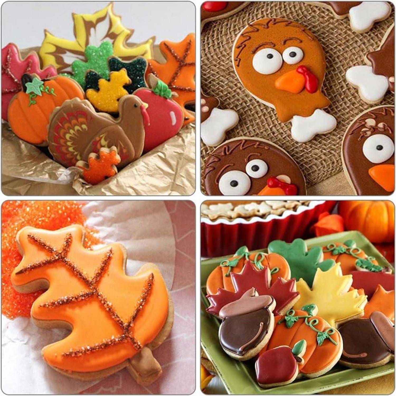 12-teiliges Herbst Erntedankfest Ausstechformen Set, Kinder Edelstahl