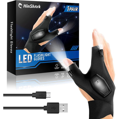 LED Handschuhe mit Licht, Angelzubehör Männer Geschenke